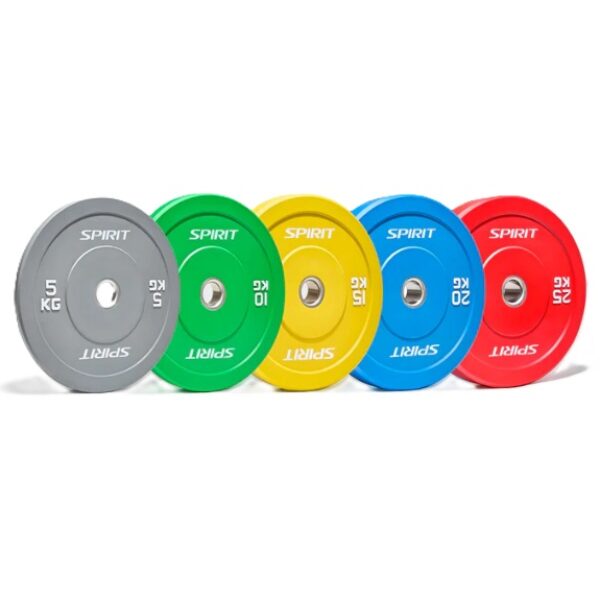 Spirit Solid Rubber Olympic Bumber Plates Set