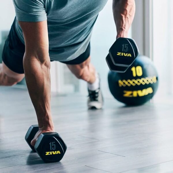 SL Hexagon Urethane Dumbbell Pairs (2.5kg Increments) - Image 3