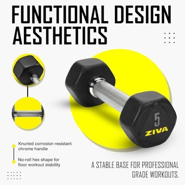 SL Hexagon Urethane Dumbbell Pairs (2.5kg Increments)