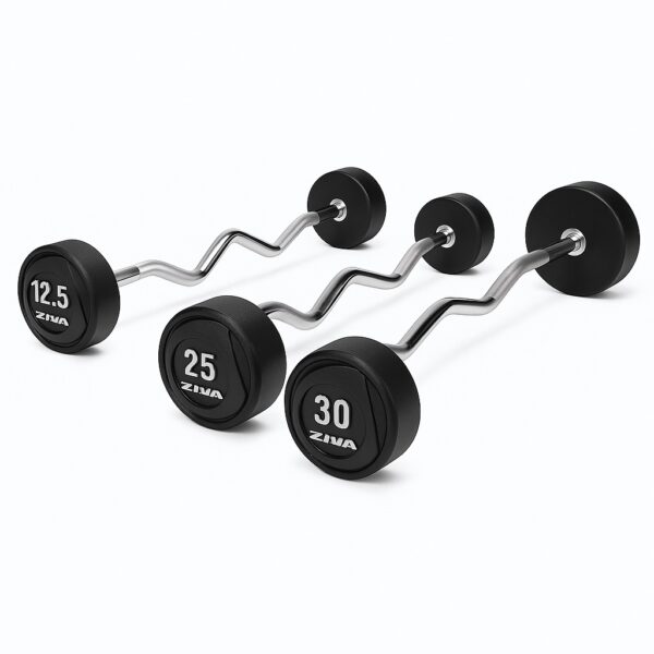 ZIVA SL RPU EZ Curl Fixed Barbell Set
