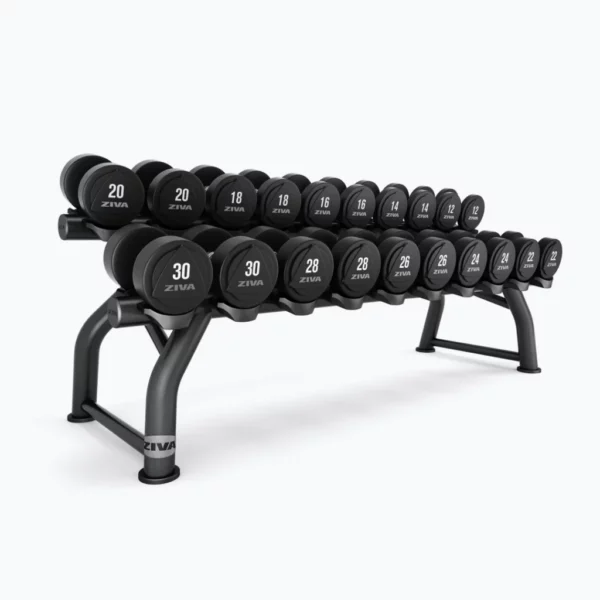 ZIVA ST2 10 Pair Horizontal Dumbbell Rack