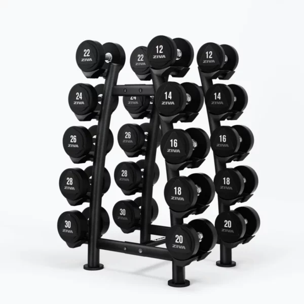 ZIVA ST2 10 Pair X-Brace Dumbbell Rack
