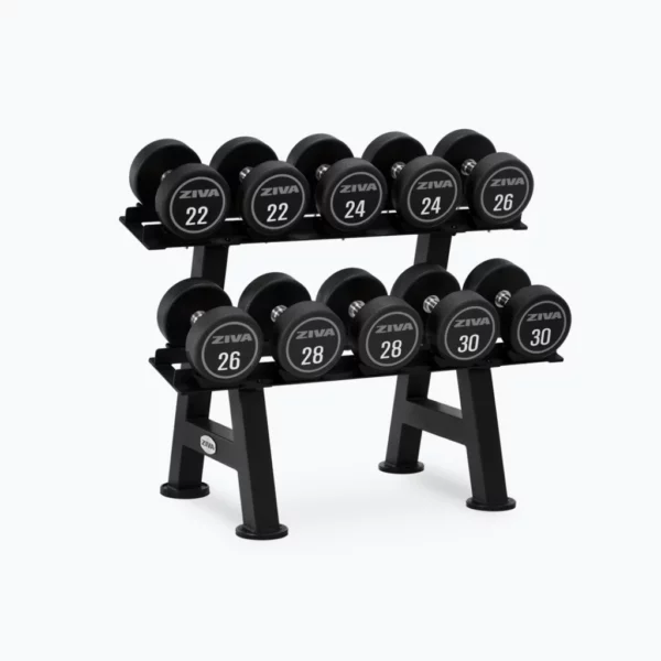 Ziva XP 5 Pair Dumbbell Racks with Saddles