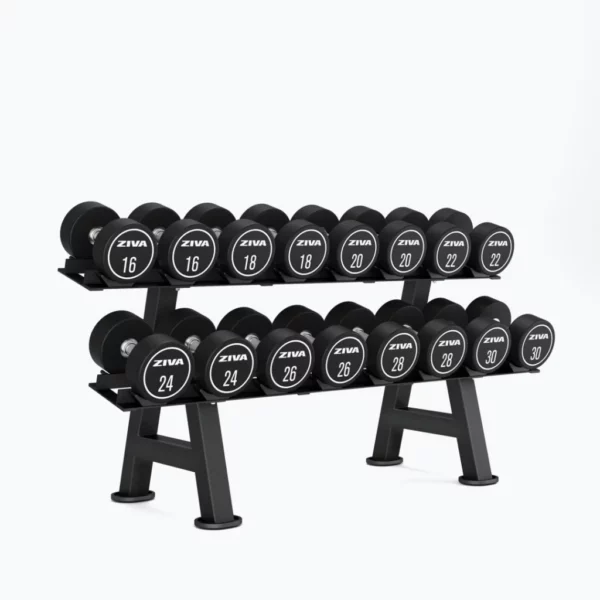 Ziva XP 8 Pair Dumbbell Racks with Saddles