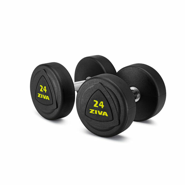 ZVO Solid Steel Urethane Dumbbell Sets