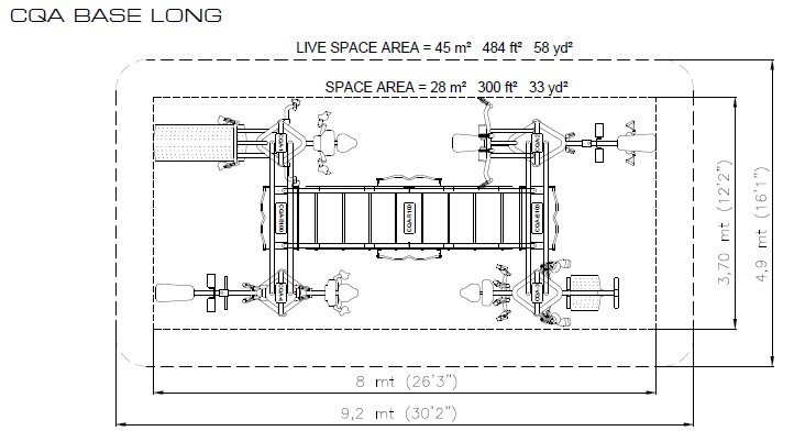 Cable Quad - Standard Configuration Top Plan