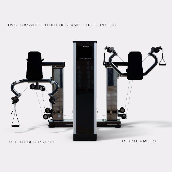 Twin Stack Standing Cable Chest and Shoulder Press