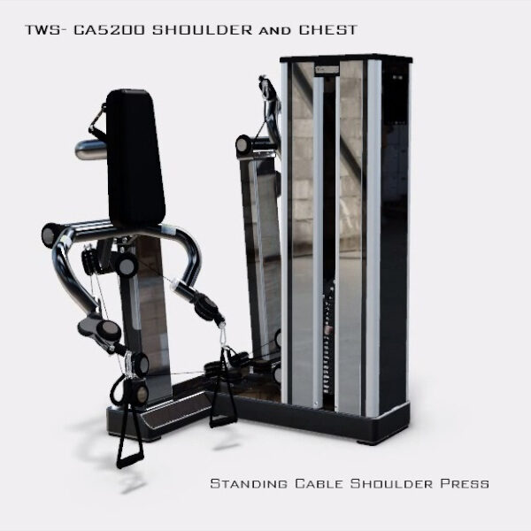 Twin Stack Standing Cable Chest and Shoulder Press - Shoulder