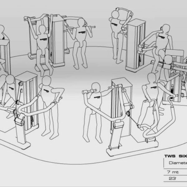 Twin Stack Circuit 6 units 12 exercises circle configuration Standing Strength UK Circuit 6 units 12 exercises circle configuration
